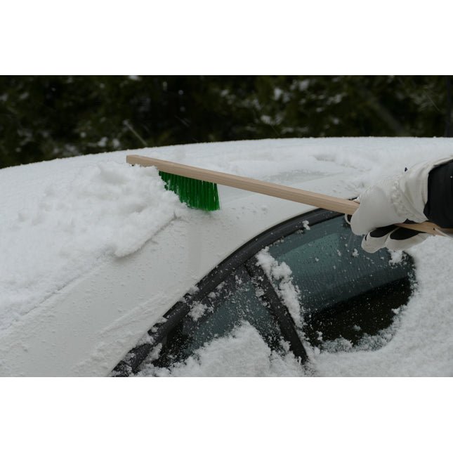 Schneefeger, für Auto & Kfz, Länge 48cm, Holzstiel, mit Eiskratzer –  Onlineshop Schütze