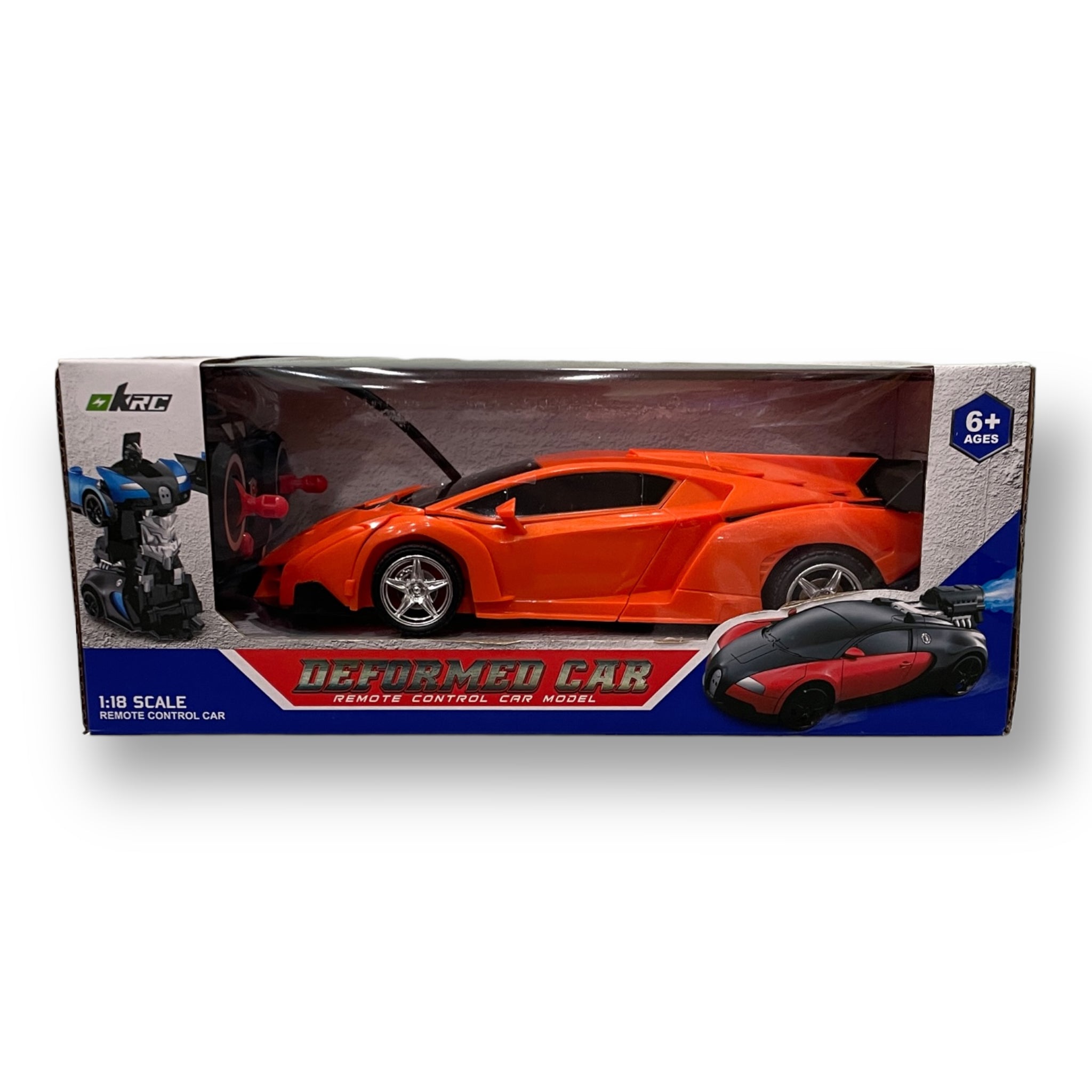 GN Universe Transformer RC Car Into A Robot 2 in 1 Car Toy 2.4GHz 1:18 Rechargeable Red Ages 6+