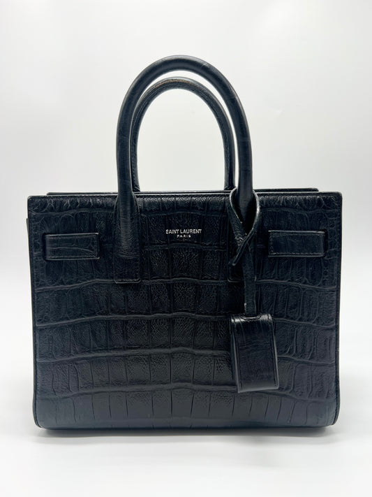 Saint Laurent (YSL) Sac De Jour Baby Croc  Review, What in My Bag & VAT  Refund Process in Paris 