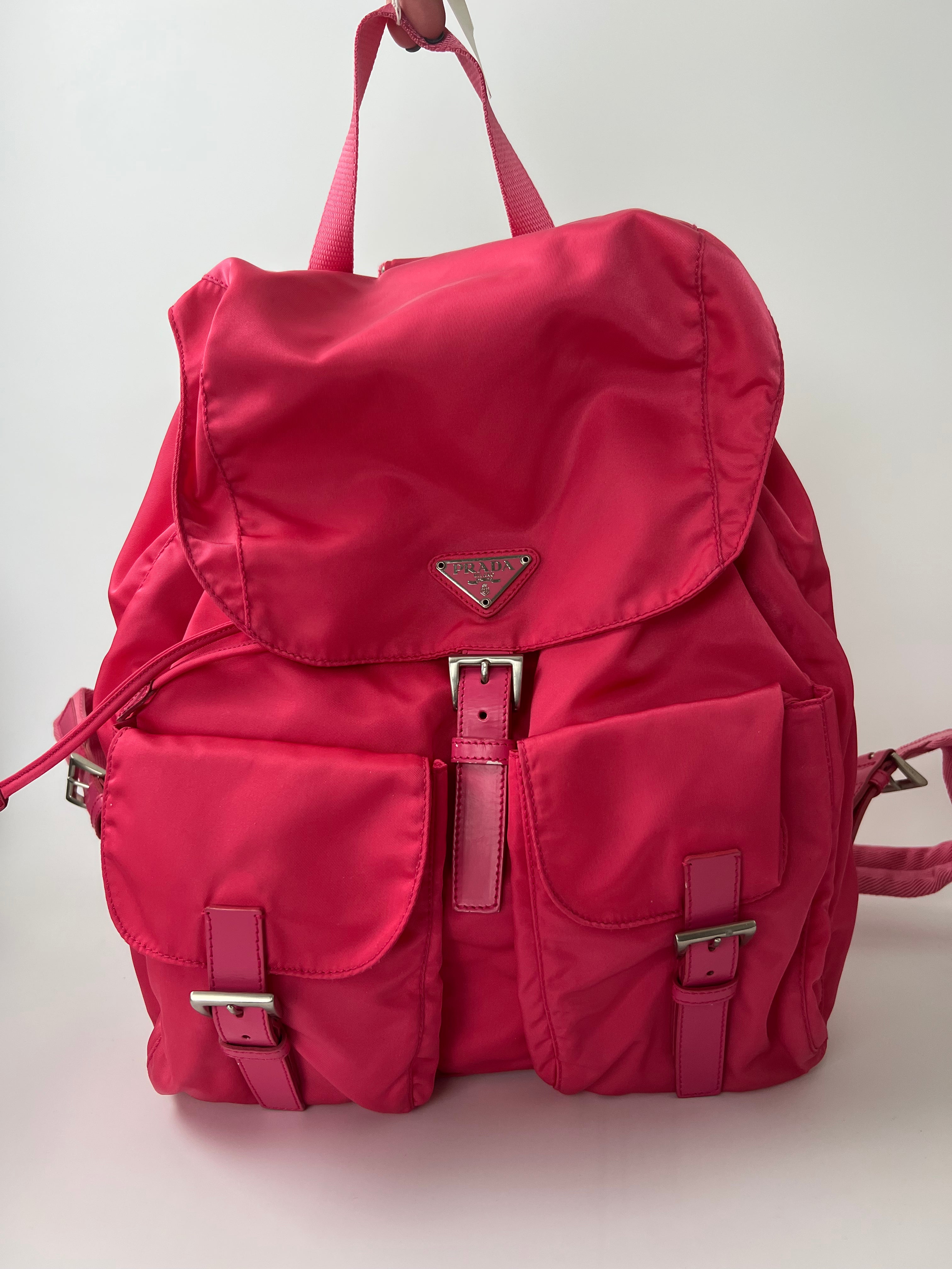 PINK PRADA NYLON BACKPACK – OC Luxury Bags