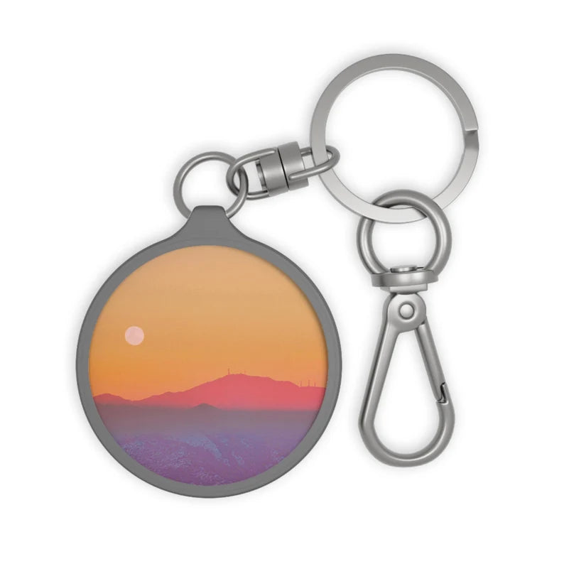 Dawn Moonlight Mountain Keychain