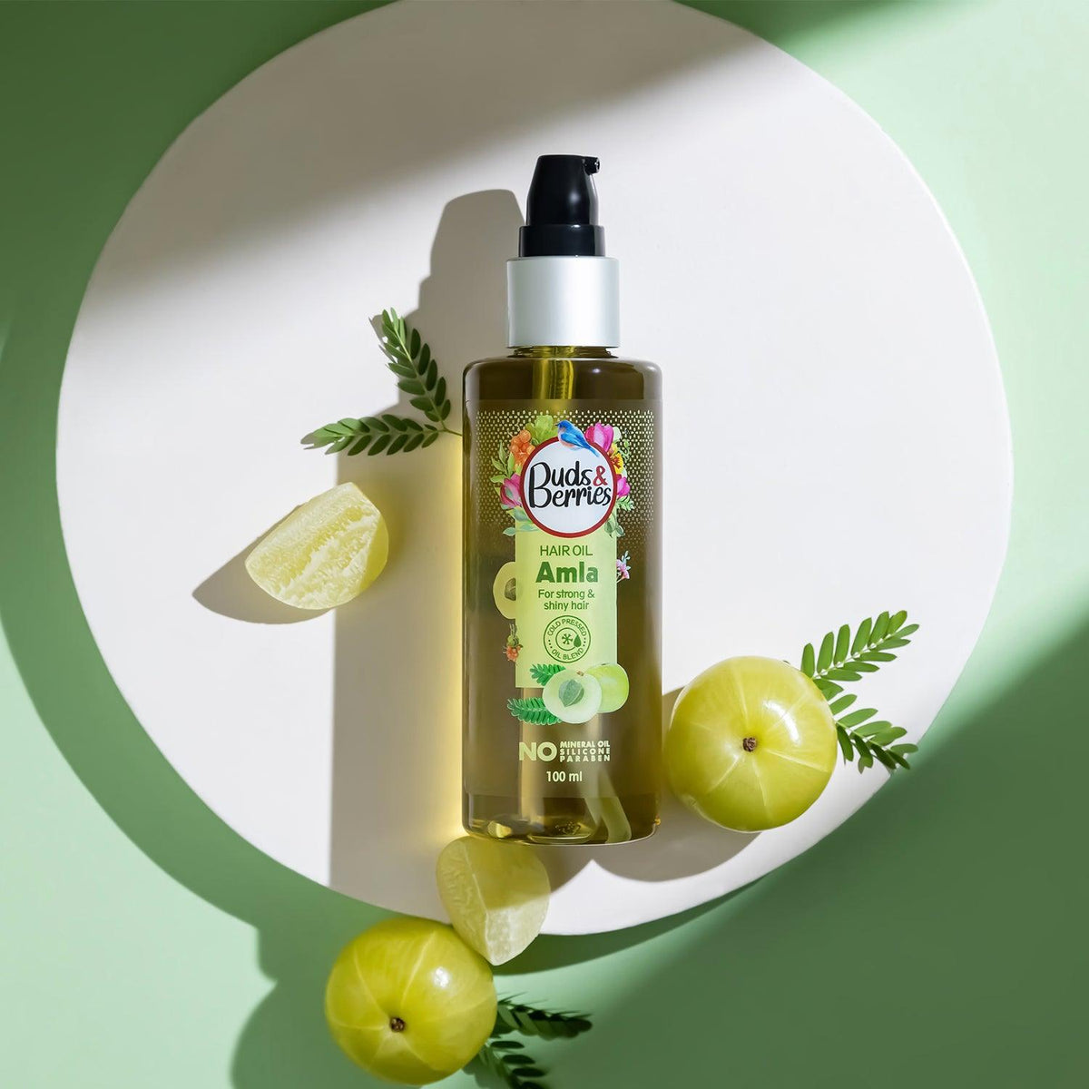 Buds&Berries Amla Hair Oil for strong & shiny hair | NO Mineral Oil, NO Silicone - 100 ml