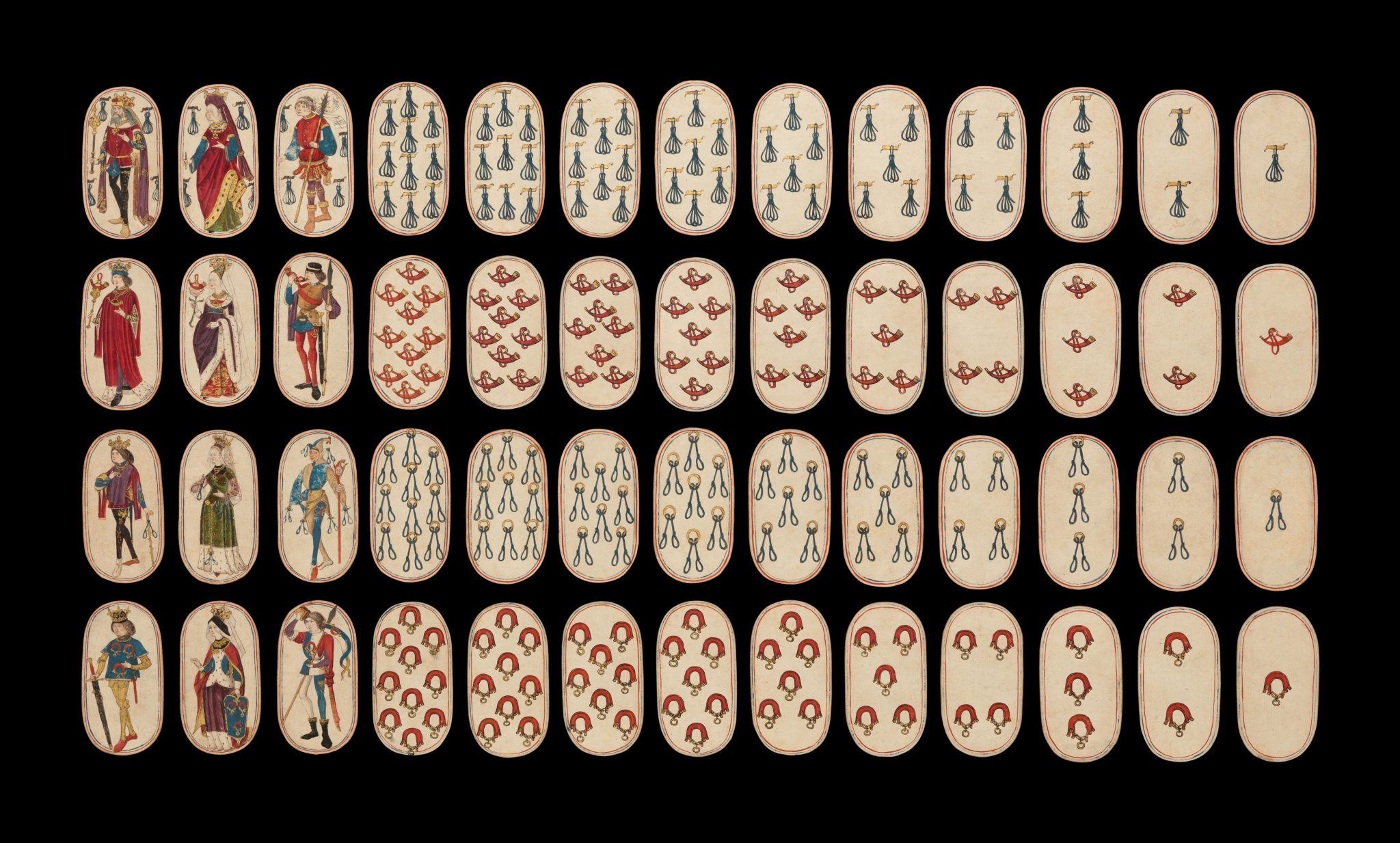 Photo of the oldest playing cards, courtesy of the Met Museum.