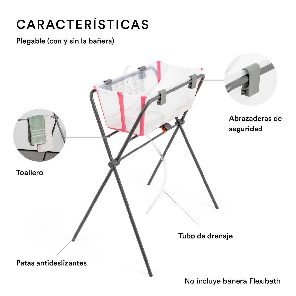 ▶️Stokke FlexiBath Bañera XL Plegable para Bebés. ¡Compra online!