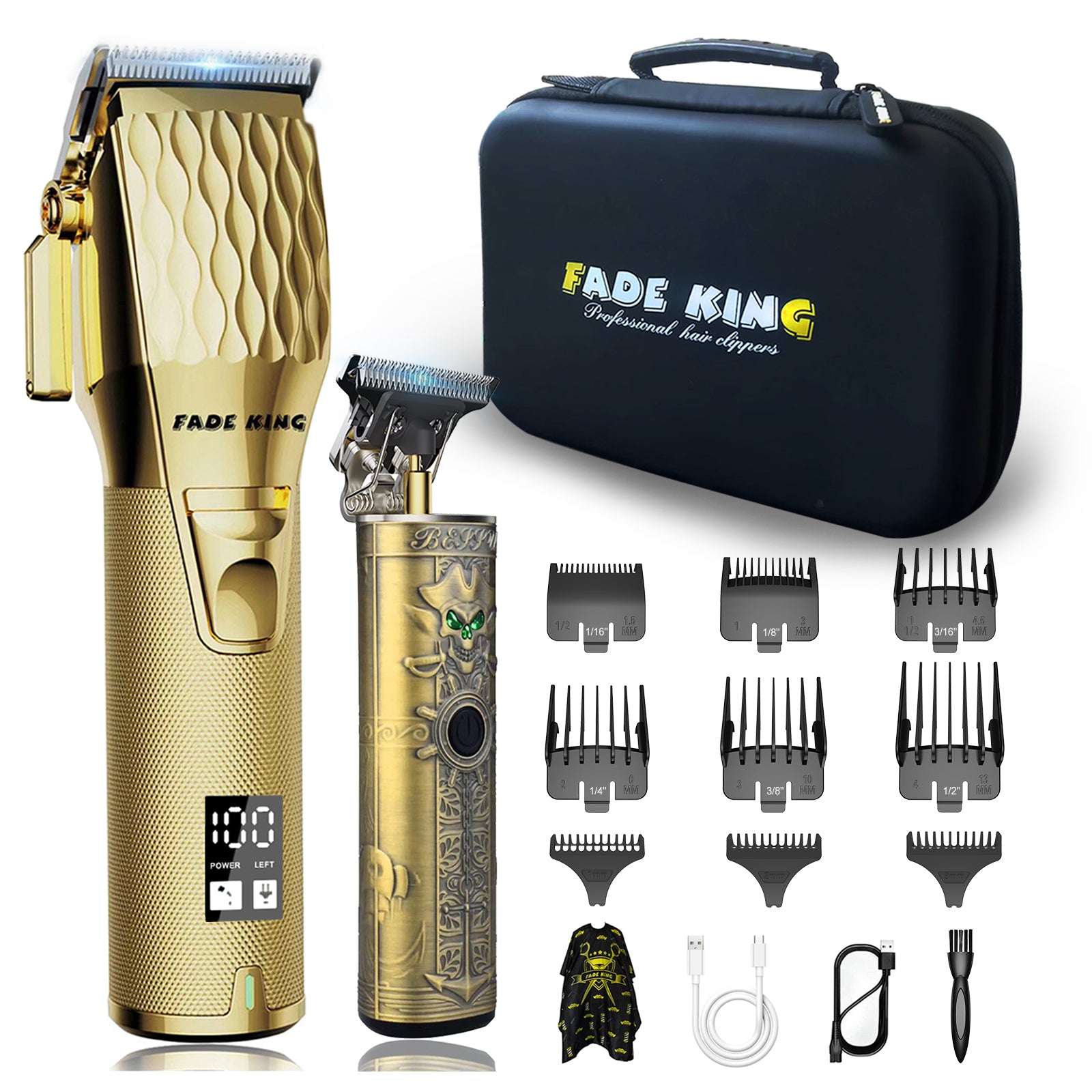 Hair Clippers for Men Professional T Blade Trimmer Zero Gapped Hair Trimmer  Pro Li Outline Trimmer for Barber Cordless Rechargeable 0mm Bald T Liner  Edger Clippers for Hair Cutting Kit Low Noise