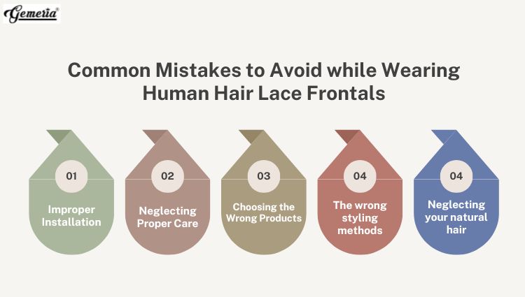 Common Mistakes to Avoid while wearing human hair lace frontals