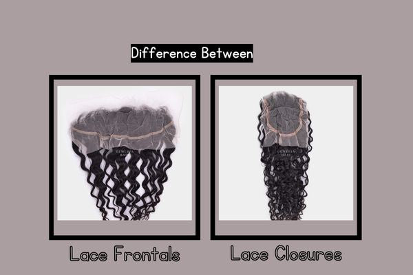 difference between lace frontals and lace closures