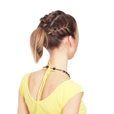 French Braid Ponytail Hairstyle
