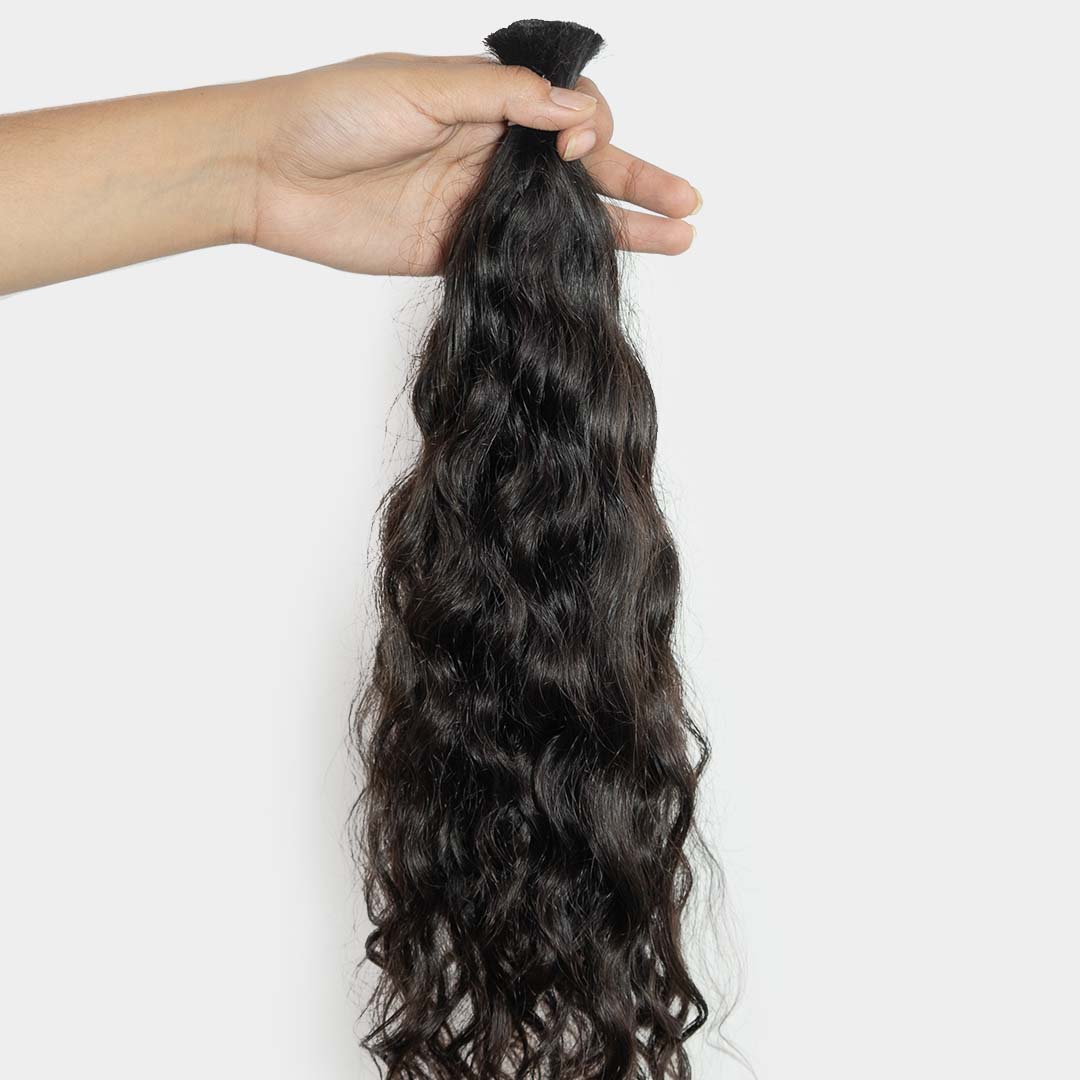 Raw Premium Curly, Temple Bulk Hair