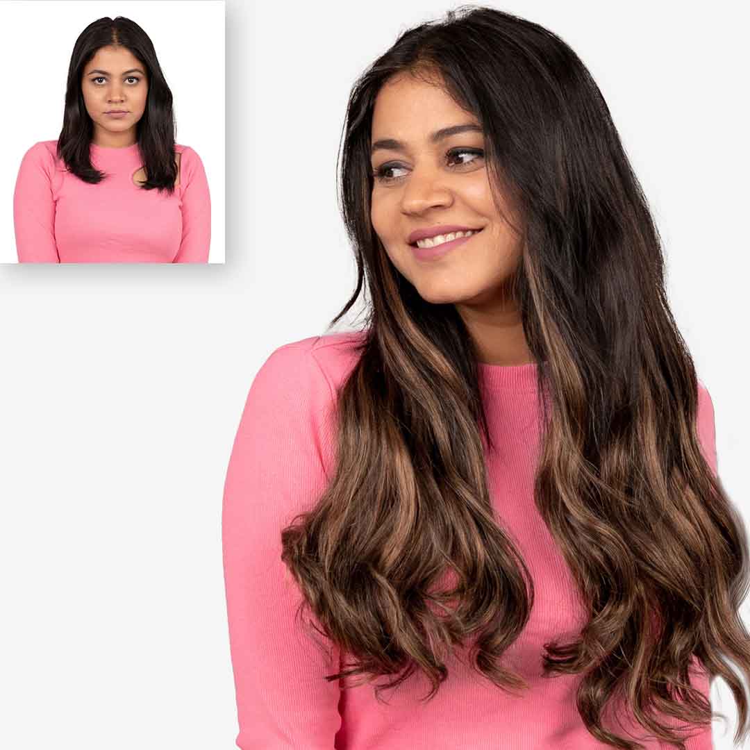 Seamless 7 Set Clip-in Extensions - Wavy