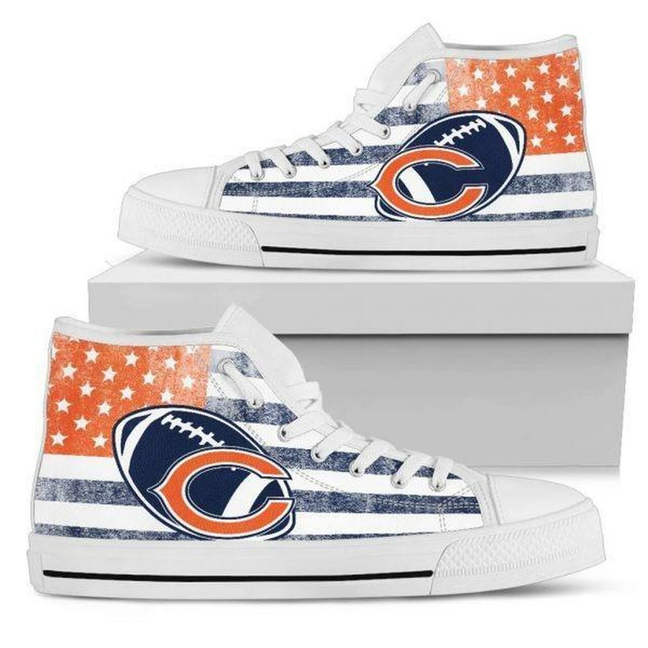 Chicago Bears Sneakers Baby Yoda High Top Shoes Mixed