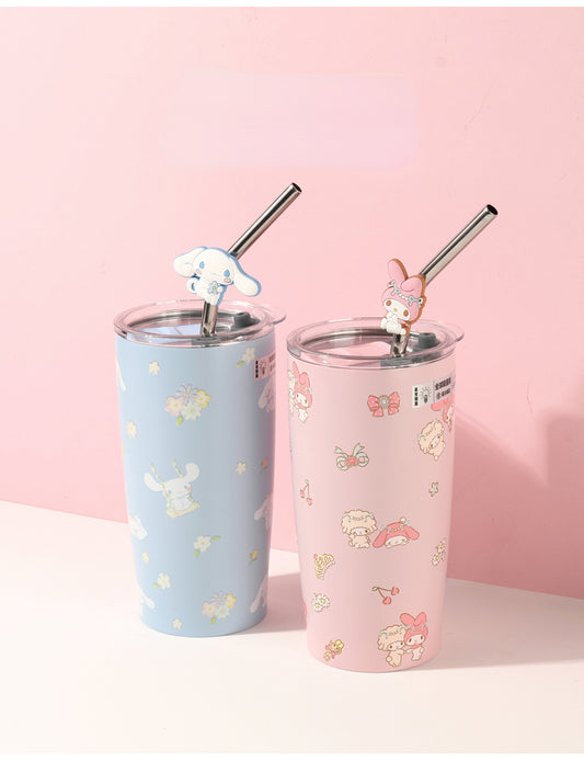 Sanrio x Miniso Sparkly Tumbler with Straw – Pieceofcake0716