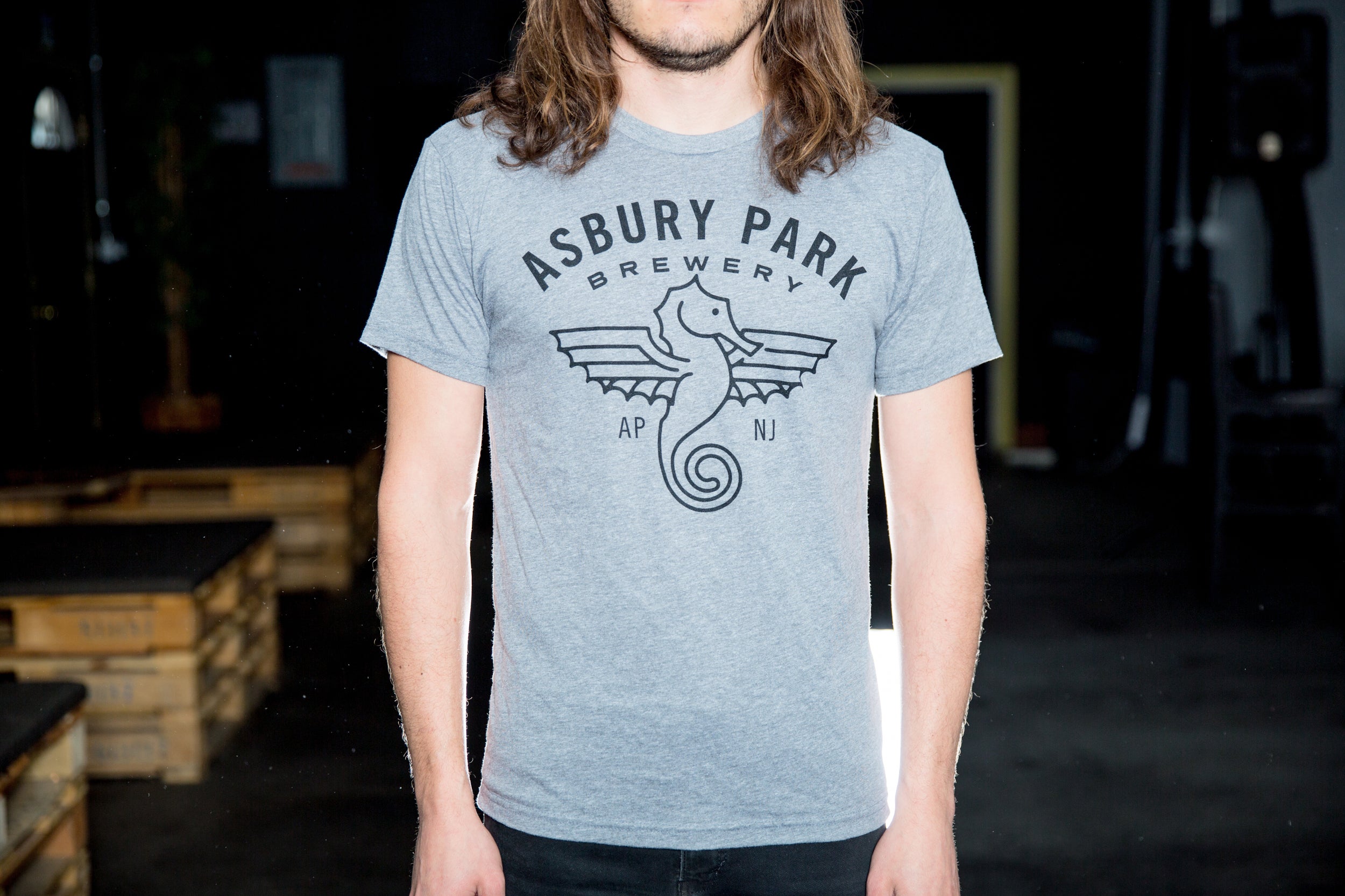 Heather Grey Logo Tee - Asbury Park Brewery product image