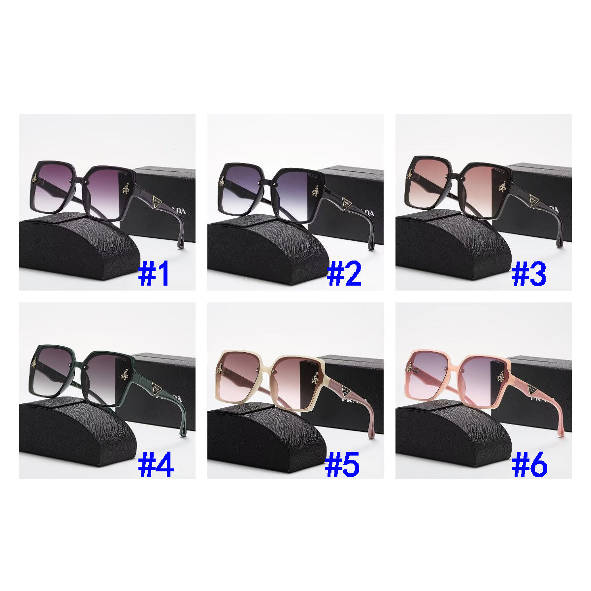 Prada Woman Men Fashion Summer Sun Shades Eyeglasses Glasses Sunglasses