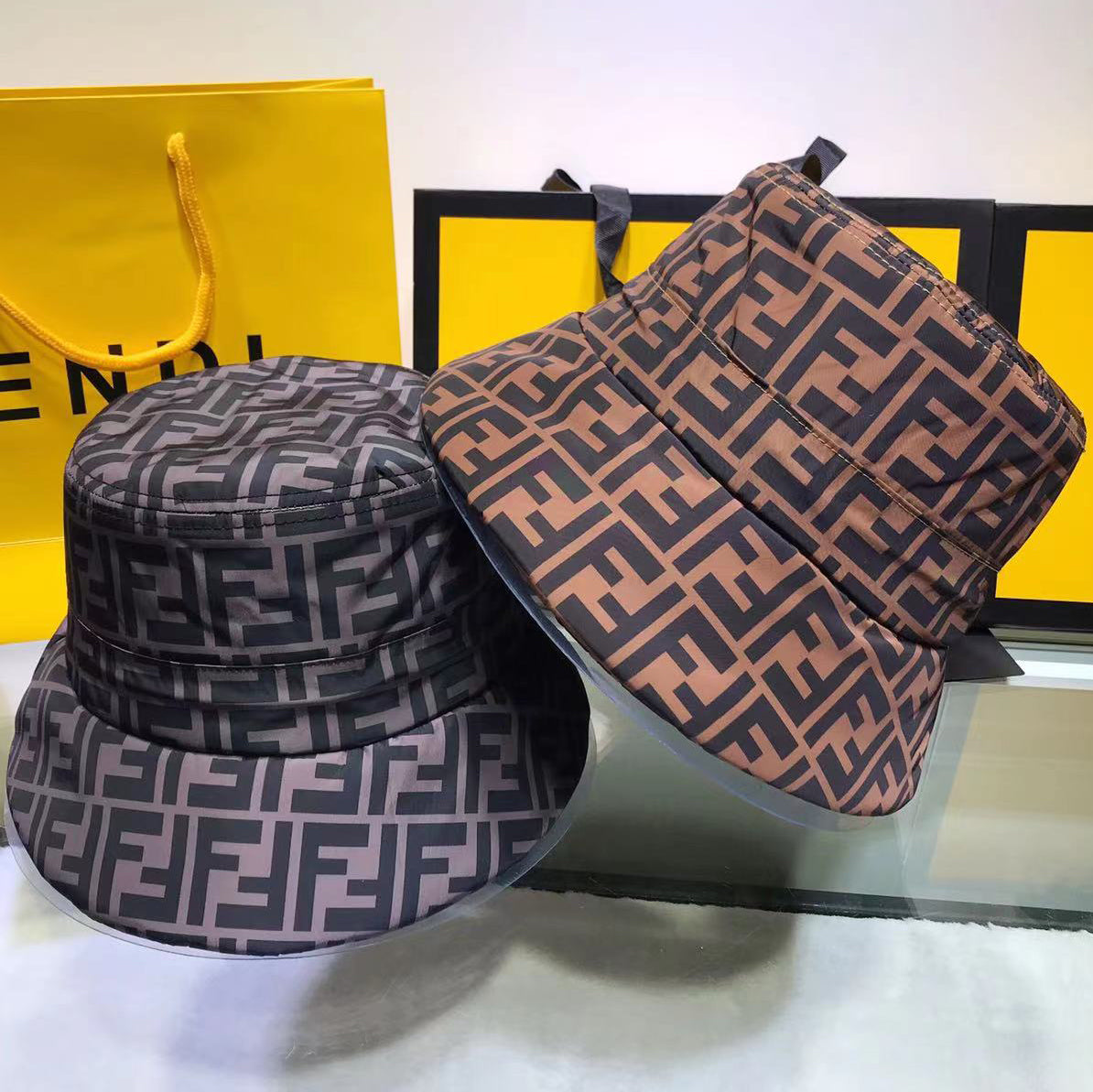 Fendi FF Fashion Classic Bucket Hat Sun Cap