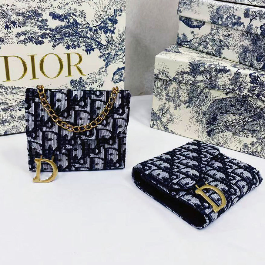 Dior CD fashion oblique coin purse mini tote bag