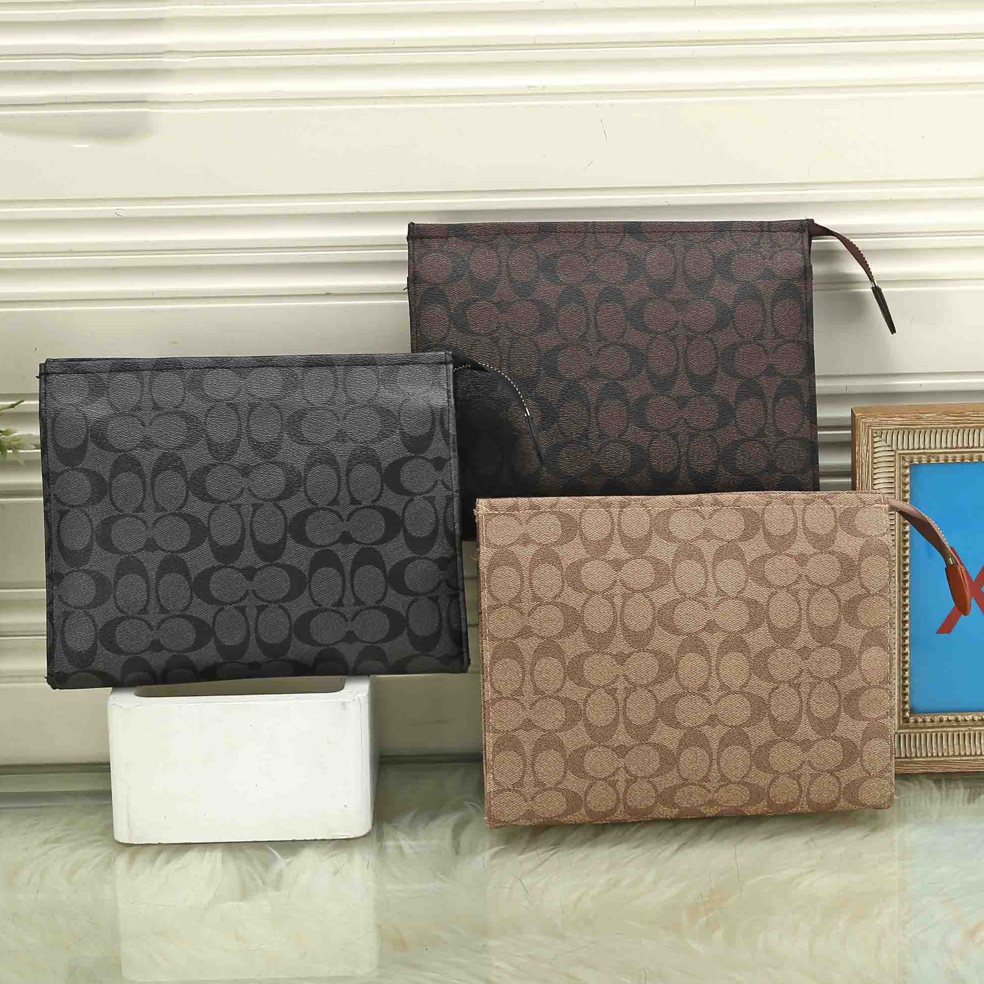 Coach Fashion Classic Cosmetic Bag Clutch Wallet Storage Bag