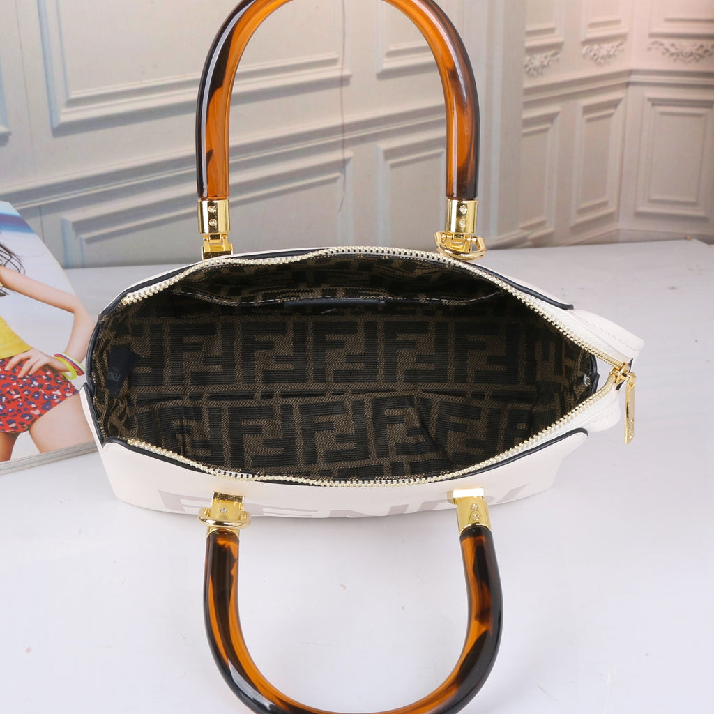 Fendi FF Fashion Classic Tote Bag Shoulder Bag Messenger Bag