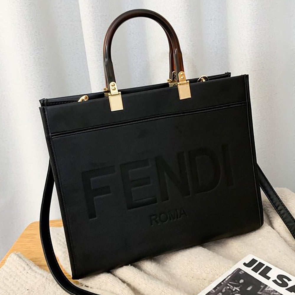 FENDI letter print ladies shopping handbag shoulder bag messenge