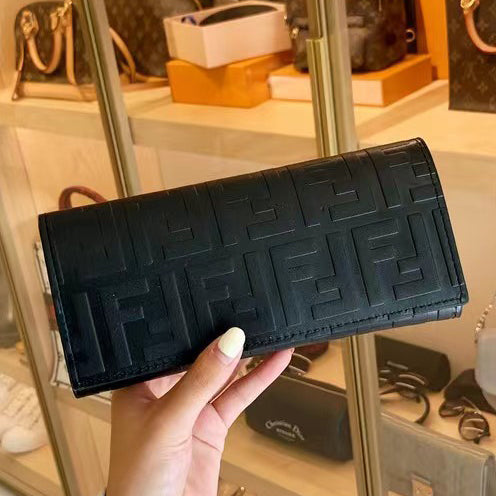 Fendi FF Fashion Long Wallet Bank Card Bag Handbag