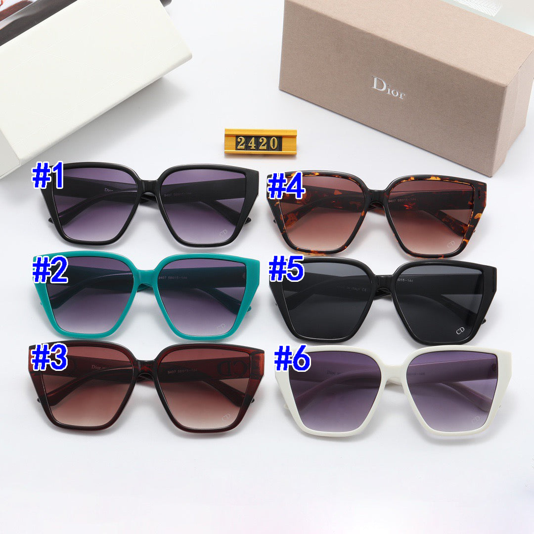 Dior CD Woman Men Fashion Summer Sun Shades Eyeglasses Glasses Sunglasses