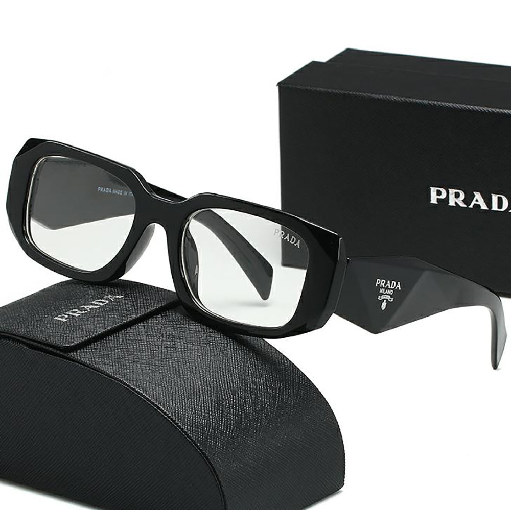 PRADA Hot Sale Full Printed Letter Logo Glasses Couples Beach Casual Sunglasses