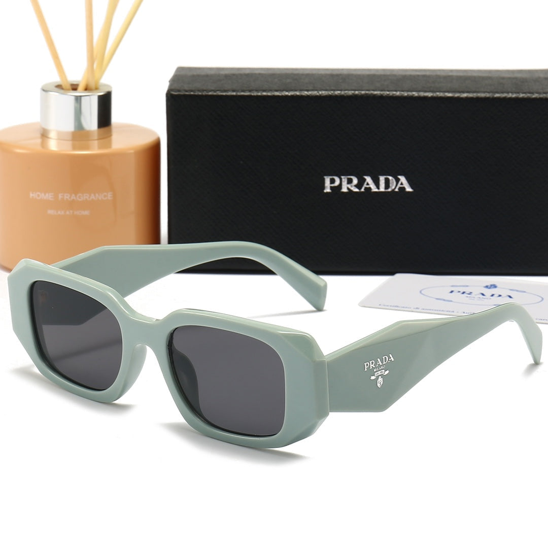 Prada Hot Sale Large Frame Glasses Couples Beach Casual Sunglasses