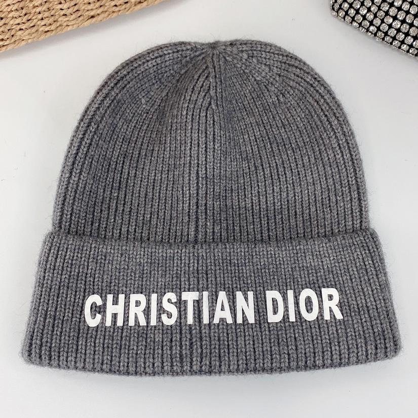 Dior CD New Knitted Woolen Hat Warm Beanie Hat Cap