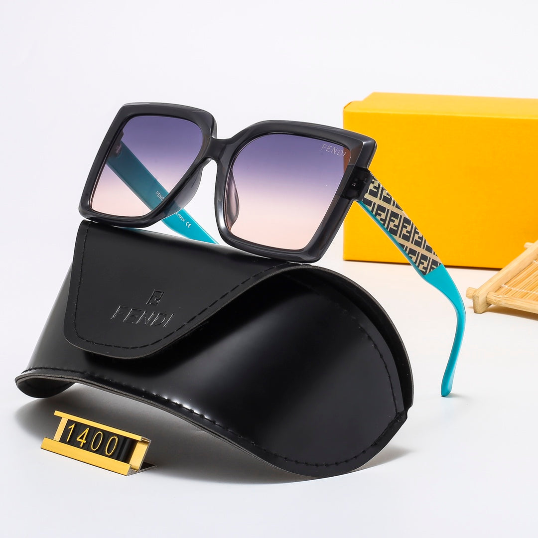 Fendi FashionNew Letter Print Men And Women Personality Beach Glasses Sunglasses