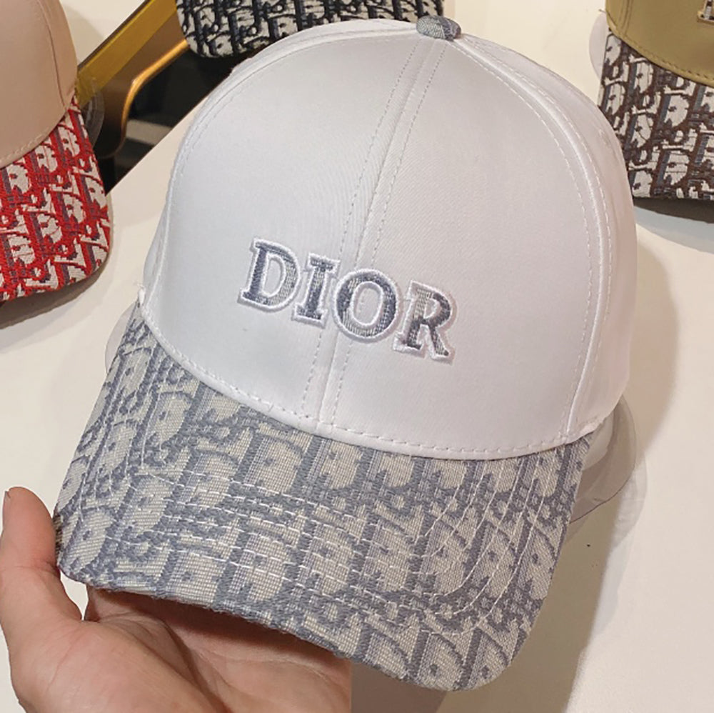 Christian Dior embroidered monogram couples baseball cap