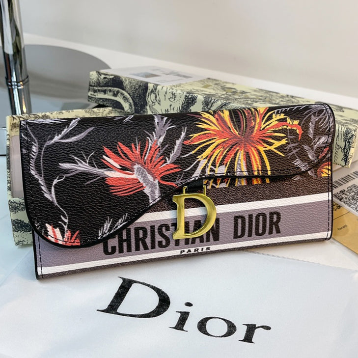 DIOR Fashion Ladies Handbag Long Wallet Card Holder