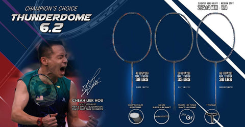 Apacs ThunderDome 6.2 Para Olympic Badminton racket