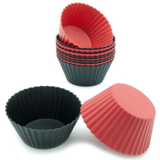 Pharamat Extra Large Silicone Cupcake Muffin Cups 12 Pack, 3.54 Inch Non  Stick Cupcake and Muffin Liners, Reusable Jumbo Silicone Baking Cups Easy  to