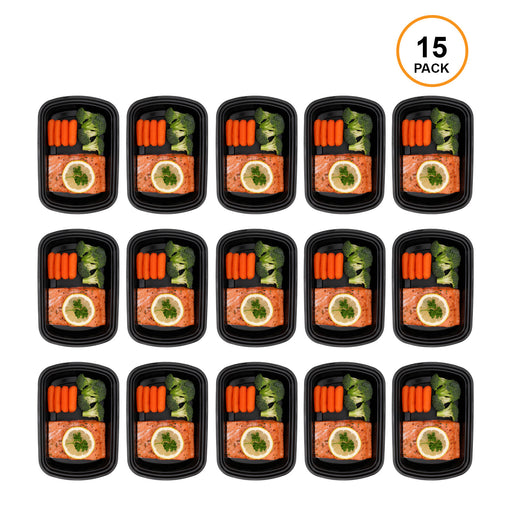 Freshware Plastic Containers with Lids, 8oz, 50-Pack, YH-S8X40