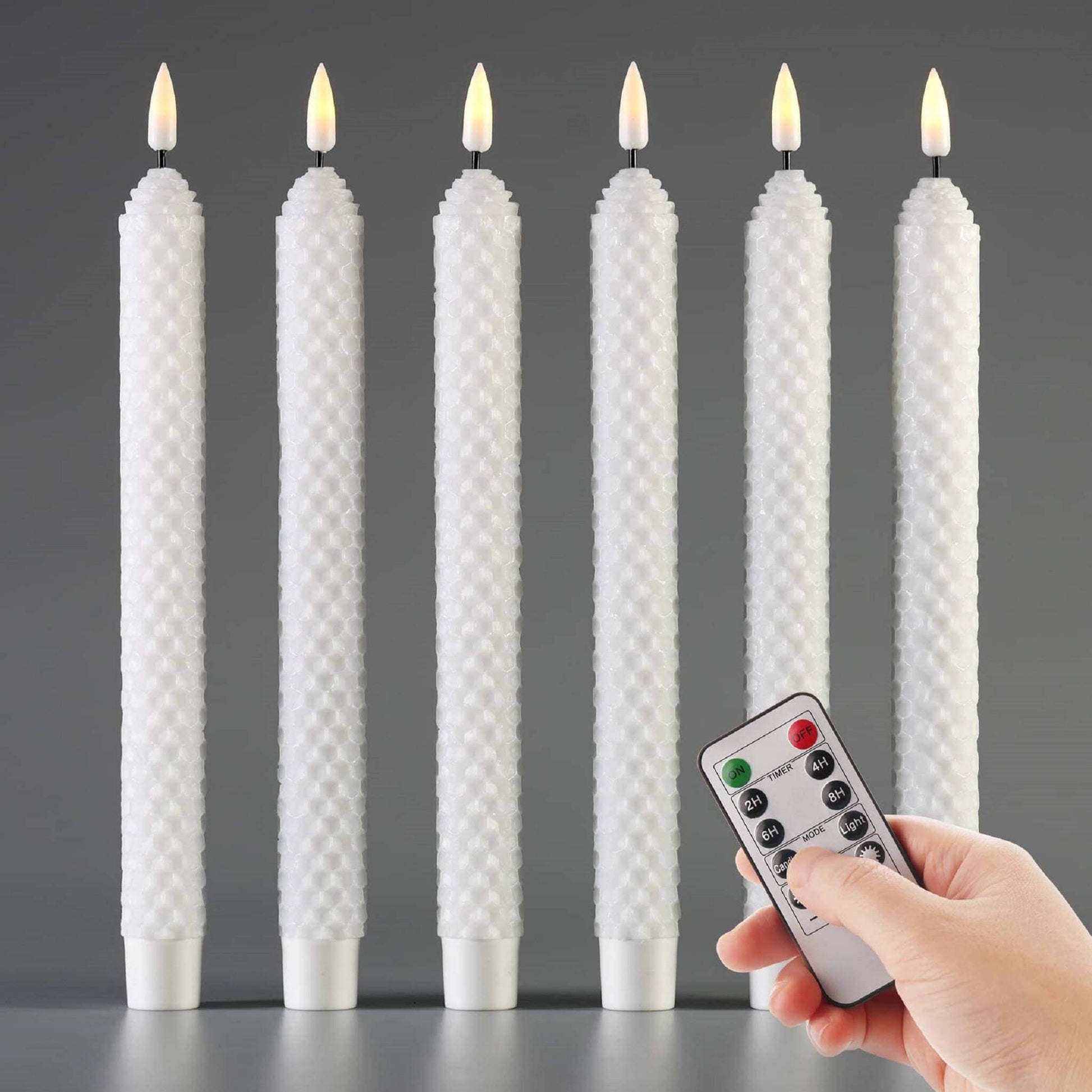 Velas LED de panal blanco Eywamage control remoto – Flameless Candles