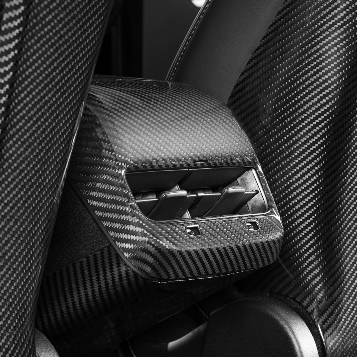 Tesla Model 3 & Y Carbon Fiber Rear Air Vent Cover — Southbay Autoworkz