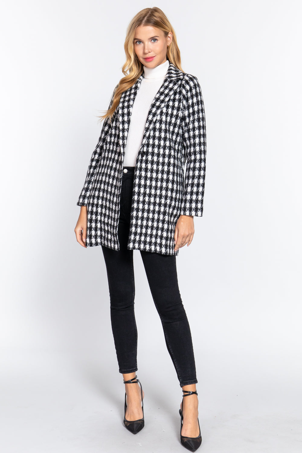 MEDI HOUNDSTOOTH JACQUARD JACKET | universitetipolis.edu.al