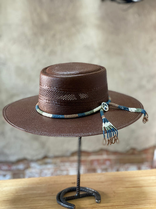 Nuts & Jugs Straw Gambler Hat