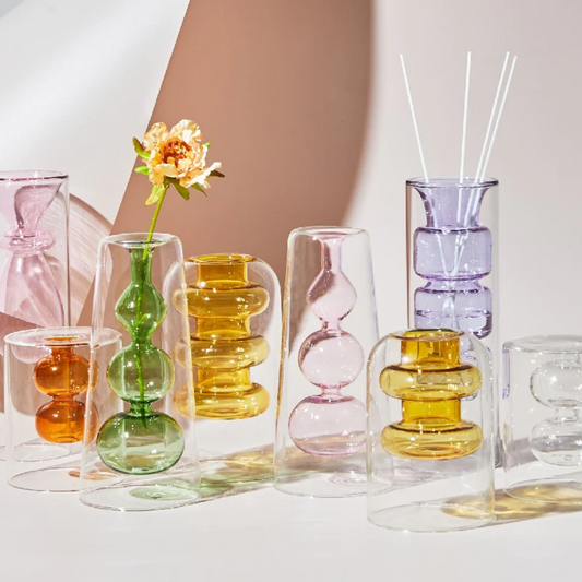 The Qi Bloom Glass Teapot Multicolor 650 ml