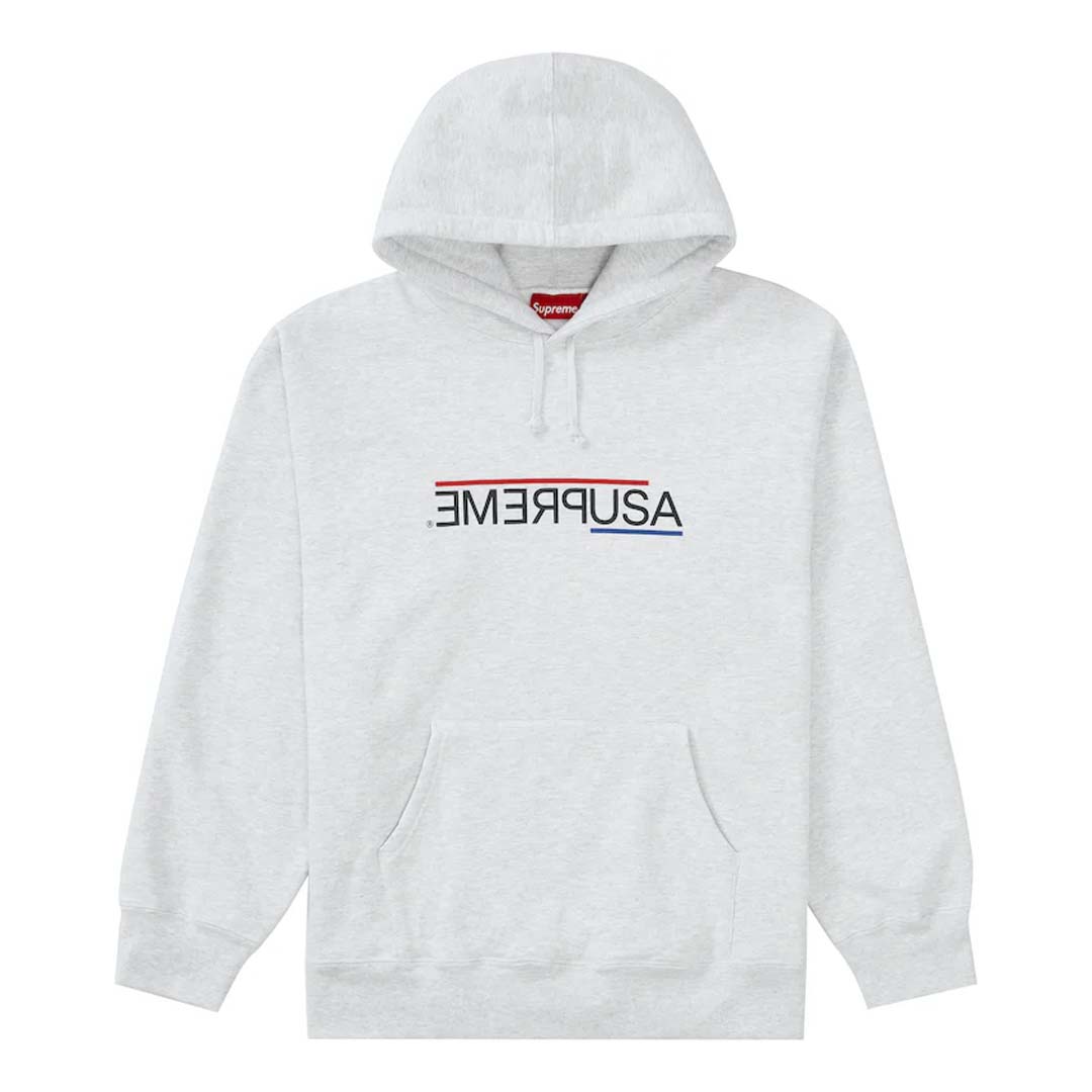 Supreme USA Hoodie 'Grey'