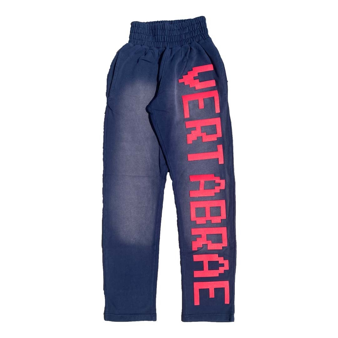 Vertabrae Sweatpants Faded Navy/Red