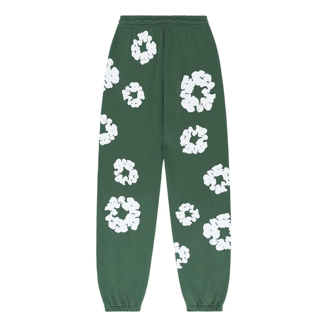 Denim Tears Sweatpants Green Cotton Wreath