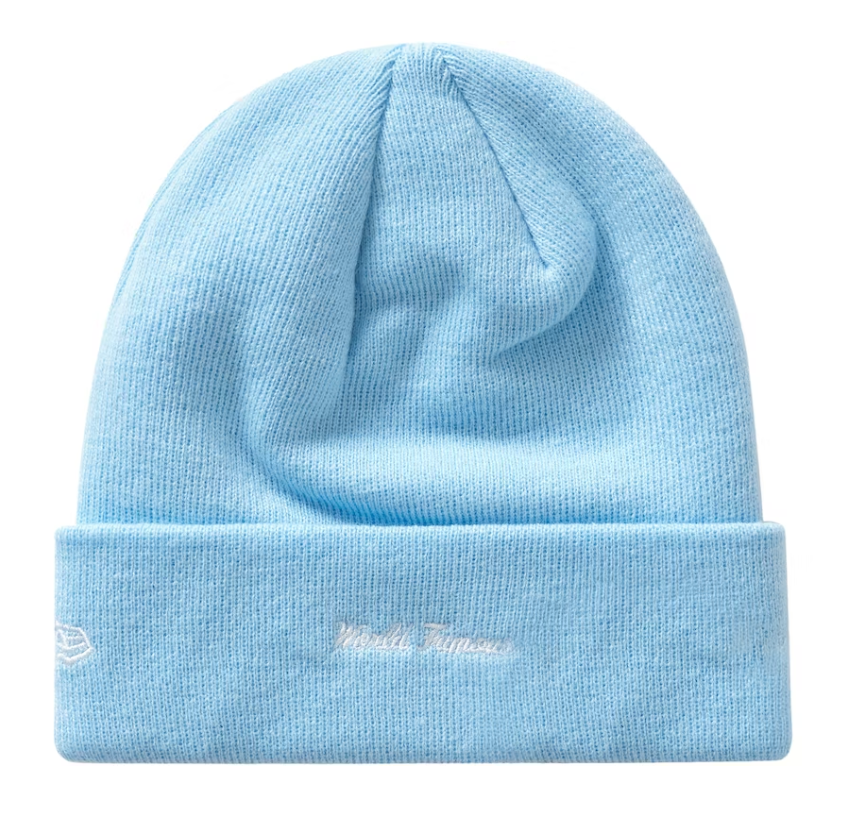 Supreme New Era Box Logo Beanie (FW19) Light Blue