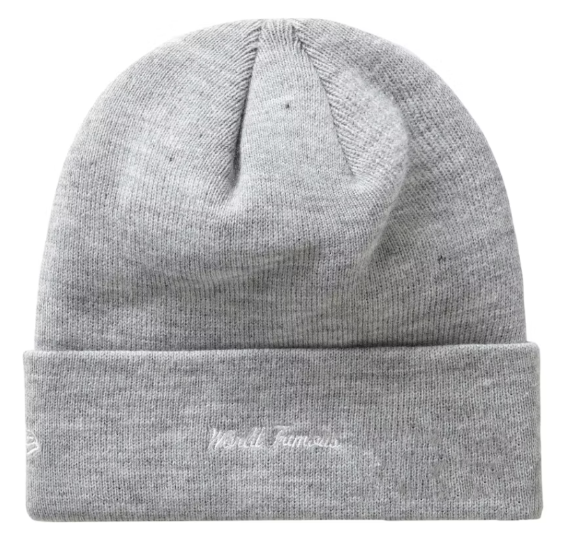 Supreme New Era Box Logo Beanie (FW19) Heather Grey