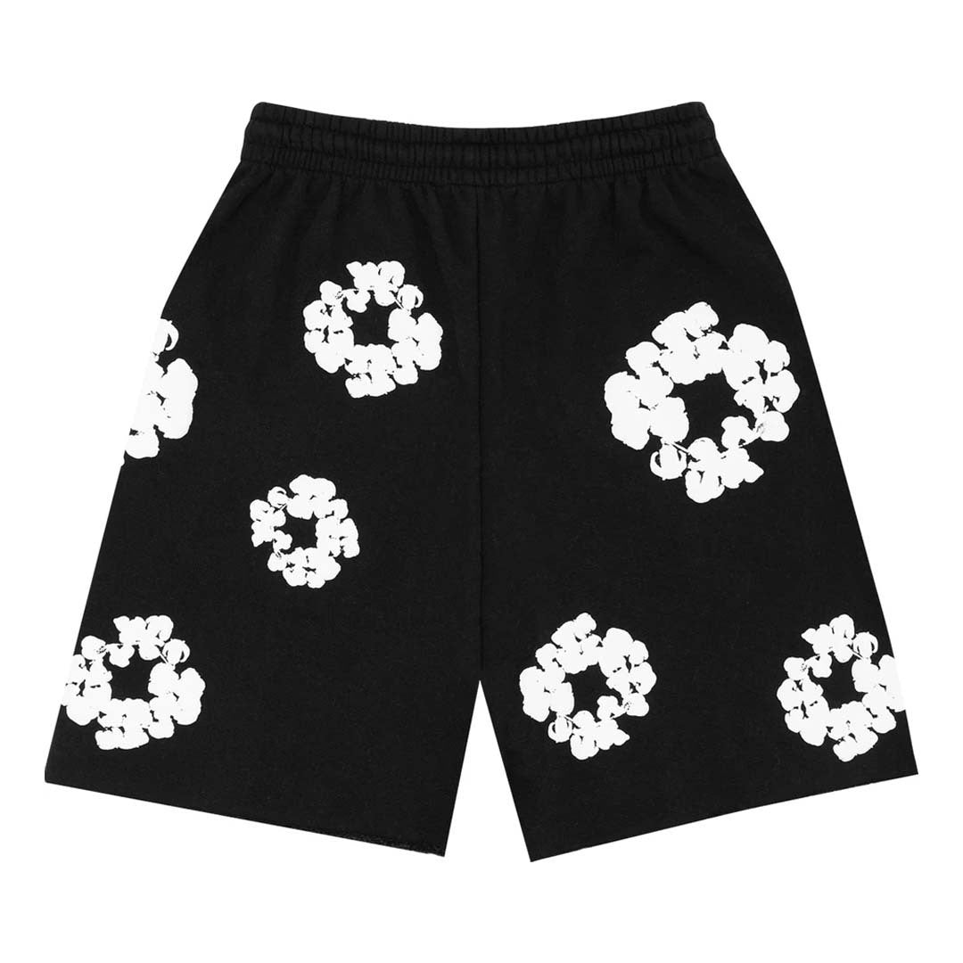 Denim Tears The Cotton Wreath Shorts Black