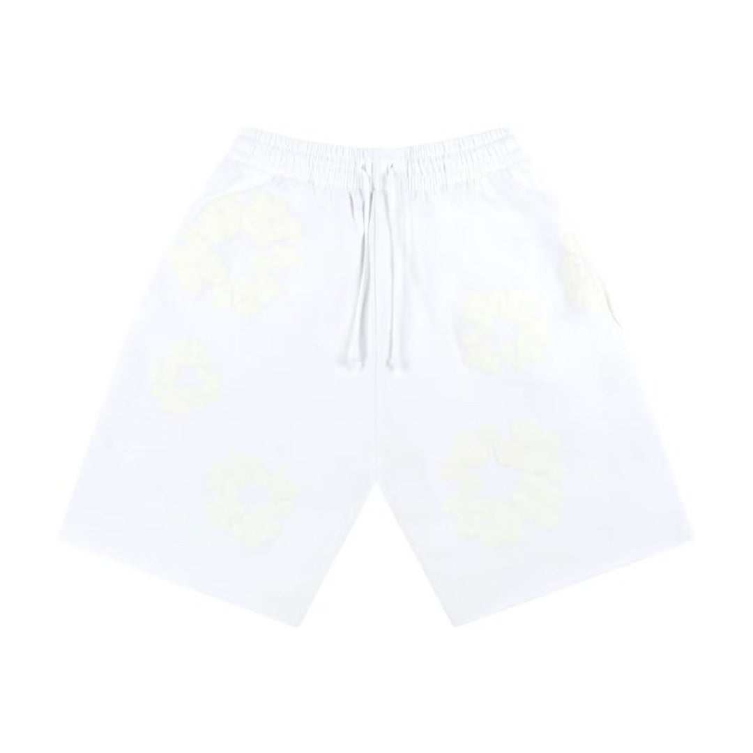 Denim Tears Mono Cotton Wreath Shorts White