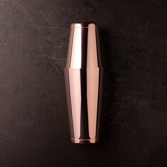 Glass Boston Shaker Rose Gold