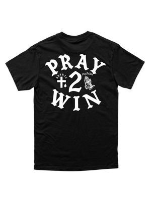 Pray 2 Win Collab Tee (Black) - Playtowinla.com