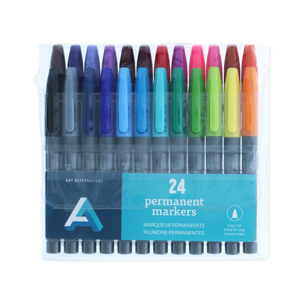 ARTSMITH Illustration Markers 24 Pack Brand New! Sealed Package DUAL NIBS