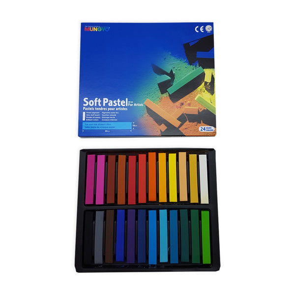 Mungyo Soft Pastel 64 Color Set Square Chalk (US English Version)